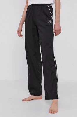 Karl Lagerfeld Spodnie piżamowe 211W2121 damskie kolor czarny