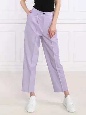 Karl Lagerfeld Spodnie | Regular Fit | z dodatkiem wełny