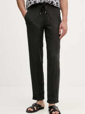 Karl Lagerfeld spodnie straight męskie lniane