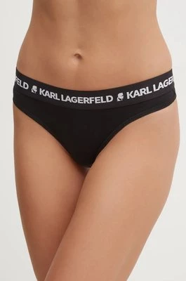 Karl Lagerfeld stringi 3-pack kolor czarny 246W2113