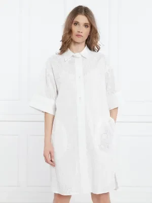 Karl Lagerfeld Sukienka broderie anglaise shirtdress
