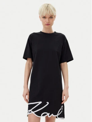 KARL LAGERFELD Sukienka codzienna A1W13001 Czarny Regular Fit