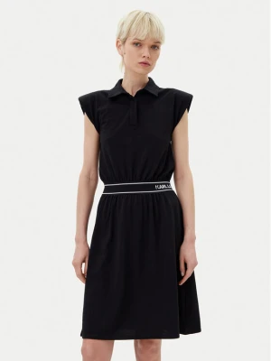 KARL LAGERFELD Sukienka codzienna A2W13038 Czarny Regular Fit