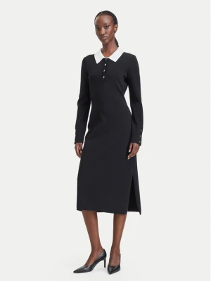 KARL LAGERFELD Sukienka dzianinowa B4W13054 Czarny Regular Fit