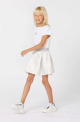 Karl Lagerfeld sukienka dziecięca kolor biały mini rozkloszowana