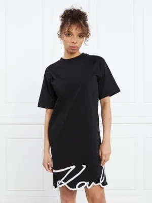 Karl Lagerfeld Sukienka karl signature hem dress