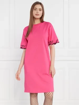 Karl Lagerfeld Sukienka karl signature slv hem