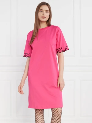 Karl Lagerfeld Sukienka karl signature slv hem