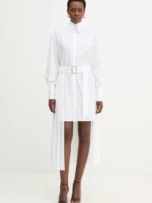 Karl Lagerfeld sukienka kolor biały mini oversize B1W13052