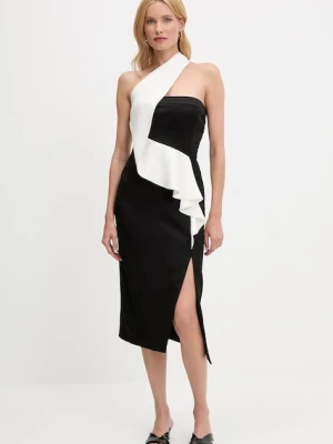 Karl Lagerfeld sukienka kolor czarny midi prosta A3W13025
