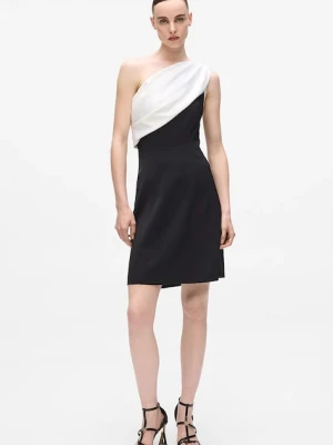 Karl Lagerfeld sukienka kolor czarny mini prosta A4W13045