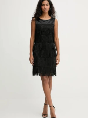 Karl Lagerfeld sukienka kolor czarny mini prosta B1W13056