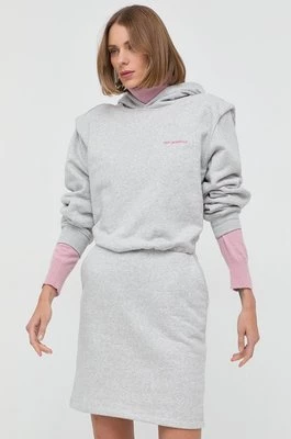 Karl Lagerfeld sukienka kolor szary mini rozkloszowana