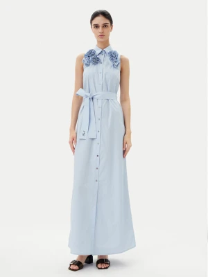 KARL LAGERFELD Sukienka letnia A2W13004 Błękitny Regular Fit Niebieski jasny
