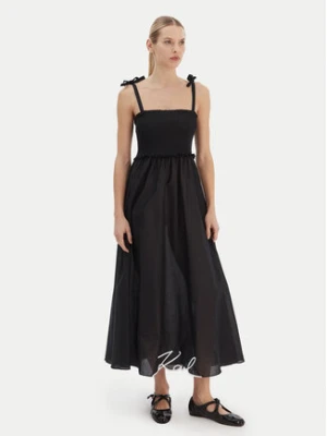 KARL LAGERFELD Sukienka letnia A2W46009 Czarny Regular Fit