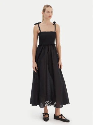 KARL LAGERFELD Sukienka letnia A2W46009 Czarny Regular Fit