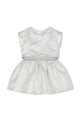 Karl Lagerfeld sukienka niemowlęca kolor biały mini rozkloszowana