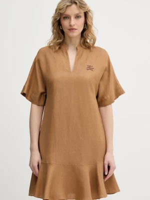 Karl Lagerfeld sukienka z lnem