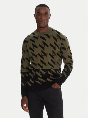 KARL LAGERFELD Sweter 655022 554305 Zielony Regular Fit