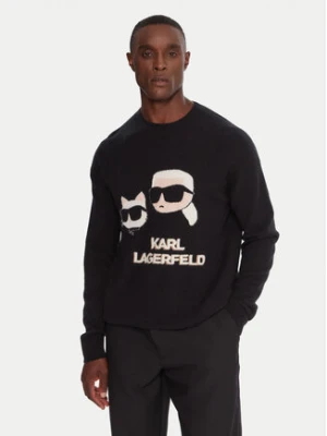 KARL LAGERFELD Sweter 655030 554306 Czarny Regular Fit