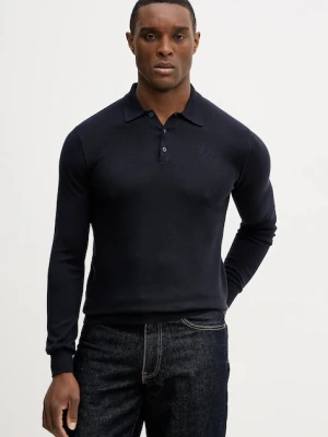 Karl Lagerfeld sweter bawełniany męski kolor granatowy lekki 561398.655007