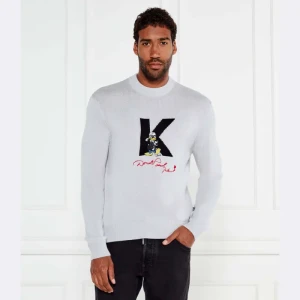 Karl Lagerfeld Sweter | Karl Lagerfeld X Disney | Regular Fit | z dodatkiem wełny