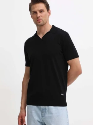 Karl Lagerfeld sweter męski kolor czarny lekki 543307.655082
