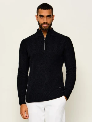 Karl Lagerfeld Sweter | Regular Fit | z dodatkiem wełny czarny