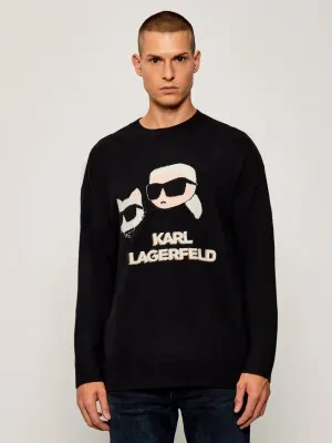 Karl Lagerfeld Sweter | Relaxed fit | z dodatkiem wełny