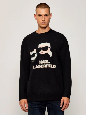 Karl Lagerfeld Sweter | Relaxed fit | z dodatkiem wełny