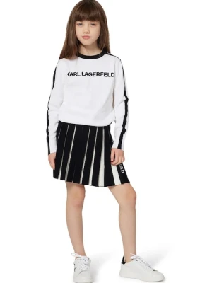 Karl Lagerfeld sweter z domieszką kaszmiru dziecięcy