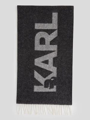 Karl Lagerfeld szalik damski kolor czarny A3W33047
