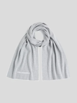 Karl Lagerfeld szalik damski kolor szary A3W33144