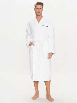 KARL LAGERFELD Szlafrok Ikonik 230M2185 Biały