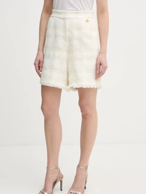 Karl Lagerfeld szorty eleganckie damskie z dodatkiem wełny