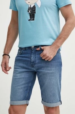 Karl Lagerfeld szorty jeansowe męskie kolor niebieski