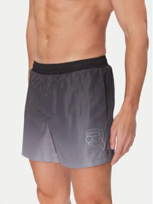 KARL LAGERFELD Szorty kąpielowe A1M46057 Czarny Regular Fit