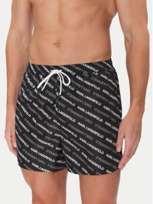 KARL LAGERFELD Szorty kąpielowe A2M46063 Czarny Regular Fit