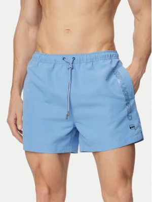 KARL LAGERFELD Szorty kąpielowe B1M46001 Niebieski Regular Fit