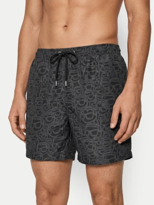 KARL LAGERFELD Szorty kąpielowe B3M46003 Czarny Regular Fit