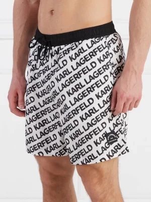 Karl Lagerfeld Szorty kąpielowe diagonal aop med boardshorts | Regular Fit