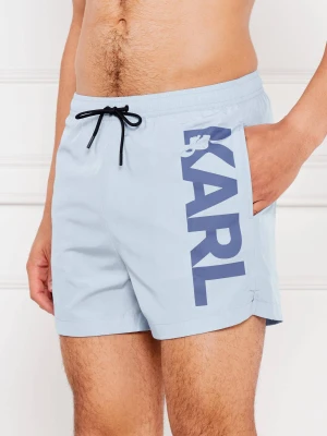 Karl Lagerfeld Szorty kąpielowe | Regular Fit błękitny