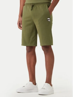 KARL LAGERFELD Szorty sportowe 705019 562900 Zielony Regular Fit
