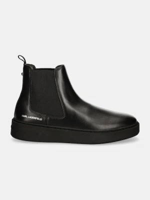Karl Lagerfeld sztyblety skórzane FLINT męskie kolor czarny KL53340A