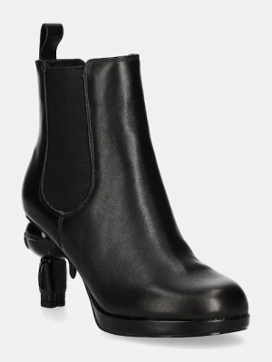 Karl Lagerfeld sztyblety skórzane IKON ISLAND