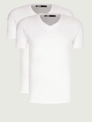 Karl Lagerfeld T-shirt 2-pack | Regular Fit biały