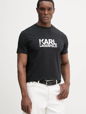 Karl Lagerfeld t-shirt granatowy