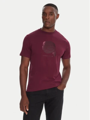 KARL LAGERFELD T-Shirt 755032 554221 Bordowy Regular Fit