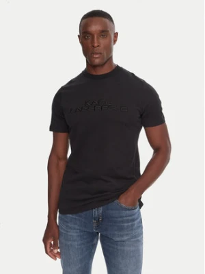 KARL LAGERFELD T-Shirt 755037 554227 Czarny Regular Fit