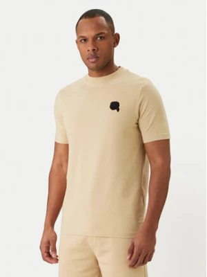 Zdjęcie produktu KARL LAGERFELD T-Shirt 755049 562235 Beżowy Regular Fit